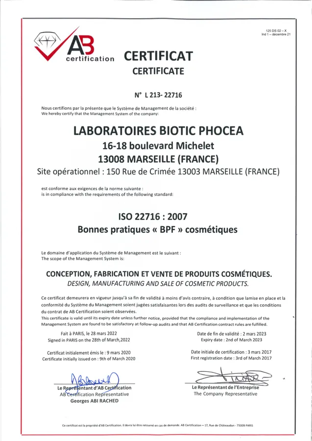 ISO 22716 BPF Tšekki PDF