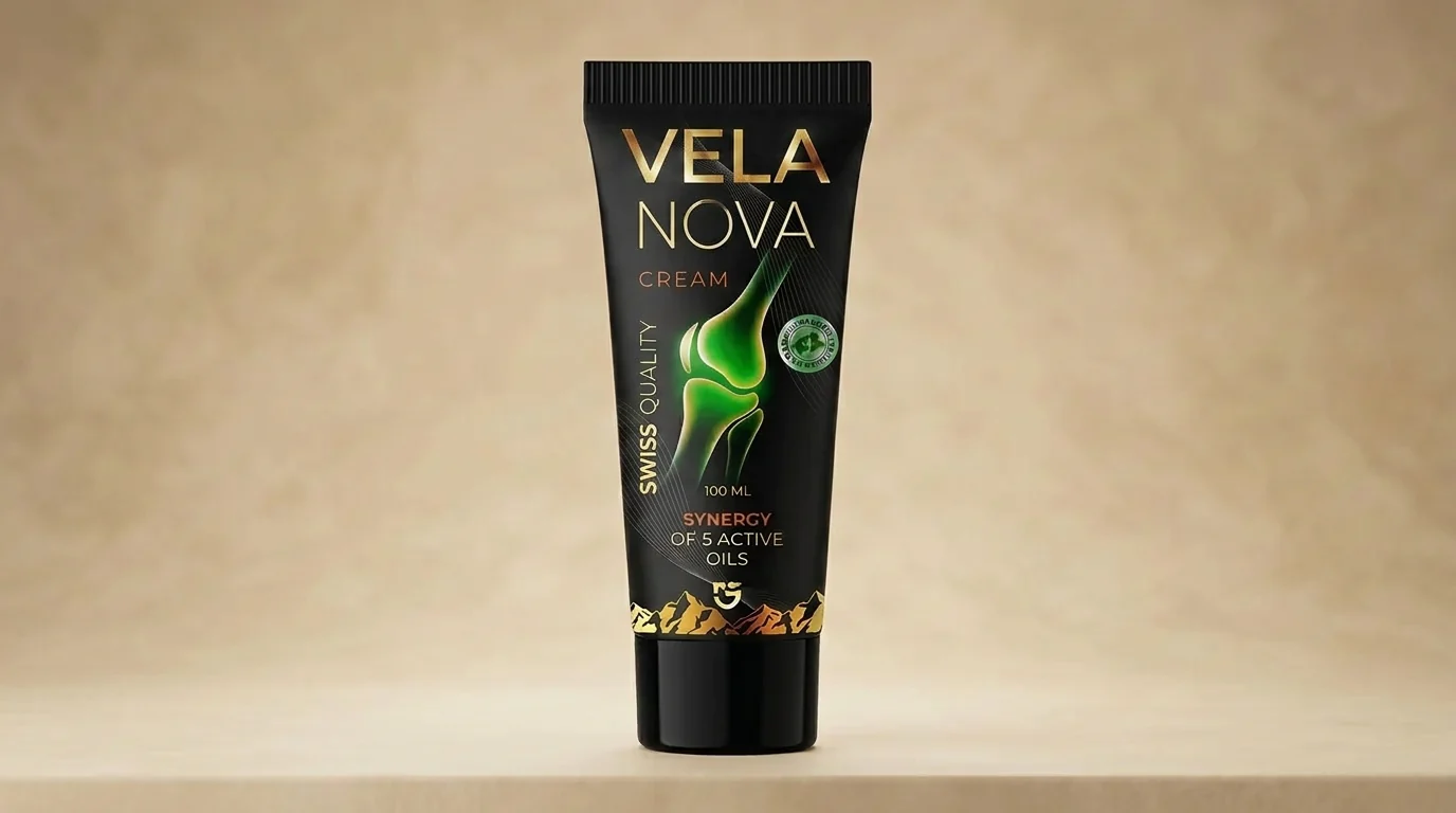 Velanova Cream 100 ml, etikettti ja viisi öljyä